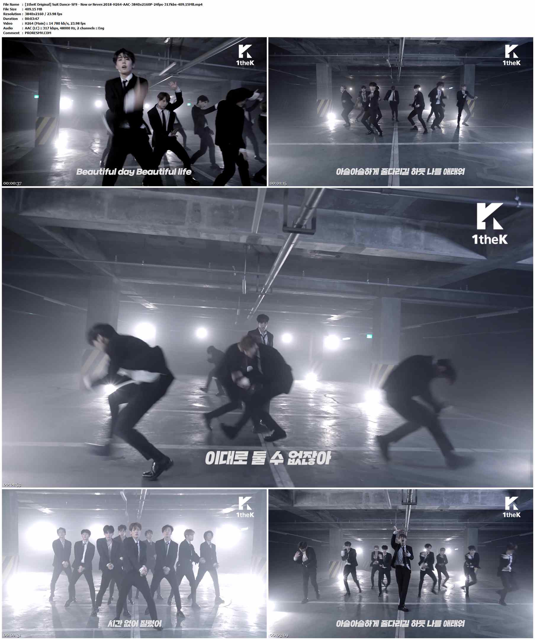 [1theK Original] Suit Dance-SF9 - Now or Never.2018-H264-AAC-3840x2160P-24fps-317kbs-409.15MB官方MV_高清MV